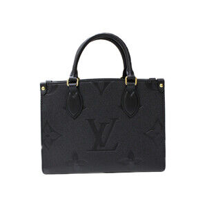 LOUIS VUITTON On the Go Empreinte Noir Black Handbag Shoulder Bag Strap